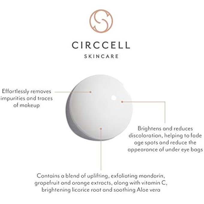 CIRCCELL MANDARIN CLEANSING MILK  HYDRATING & BRIGHTENING FACE CLEANSER WITH FRUIT EXTRACTS ANTI-AGING FACIAL CLEANSER  RICH, CREAMY CLEANSING MILK REMOVES MAKEUP  SUITABLE FOR ALL SKIN TYPES - Image 3